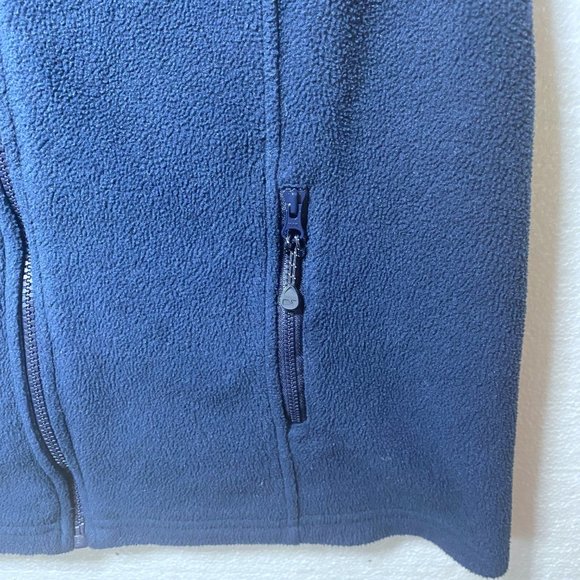 Vineyard Vines Womens Size Small Blue Pink Fleece Full Zip Up Vest Preppy Logo - Picture 8 of 9